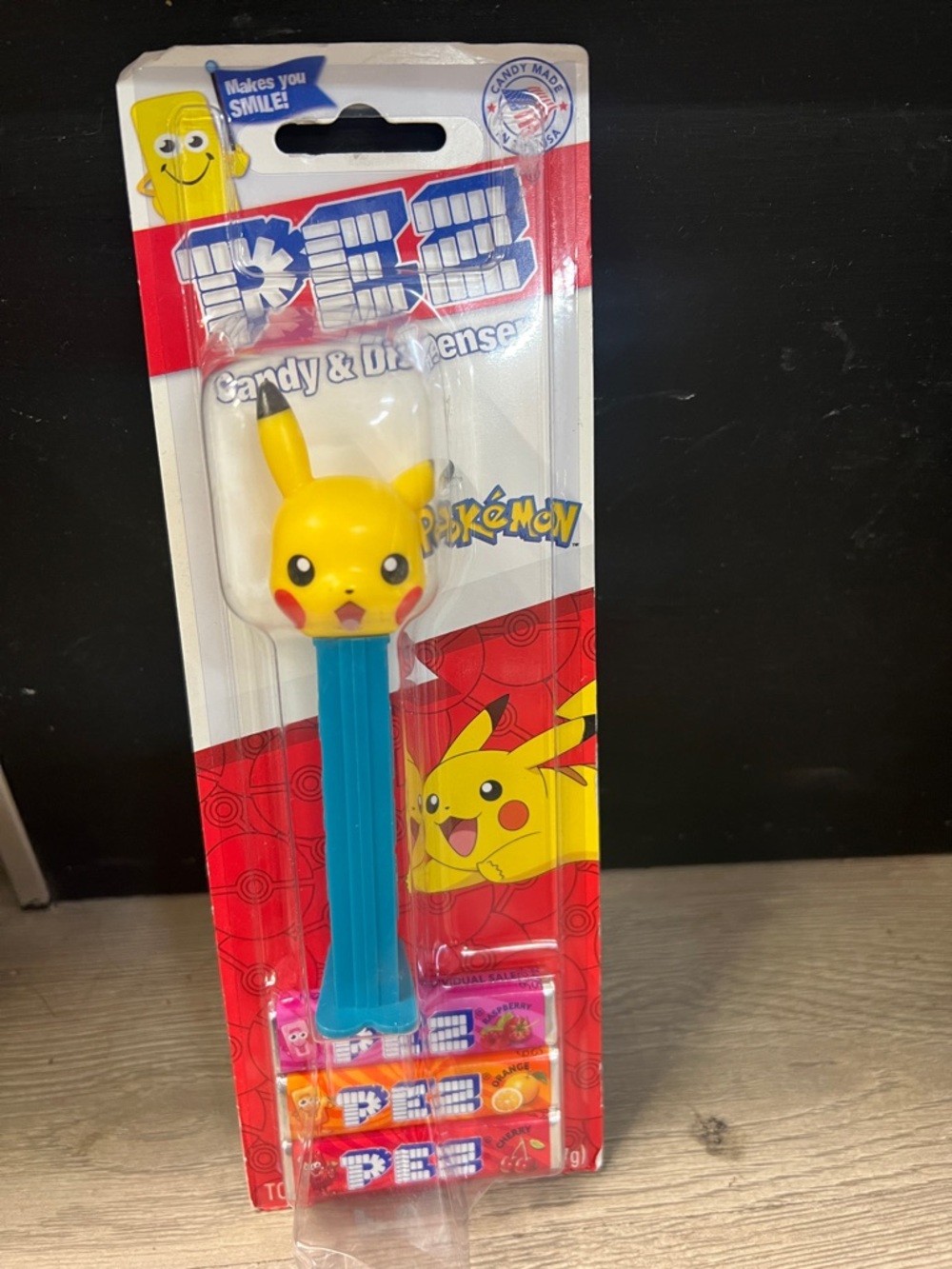 PEZ Pikachu Candy Dispenser - Yellow & Blue